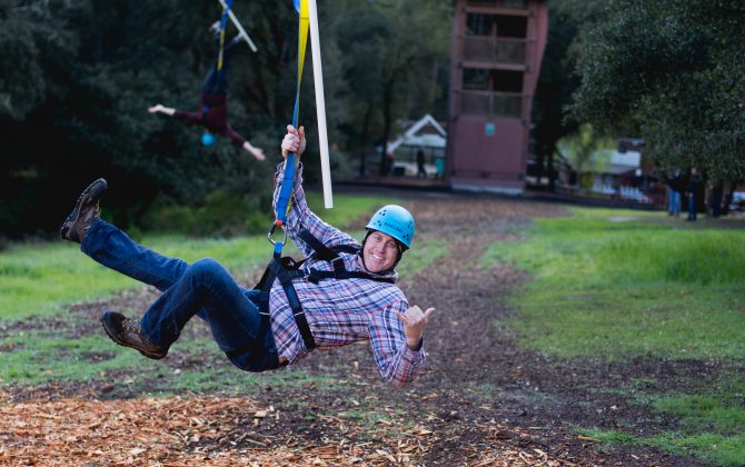 Mens zipline
